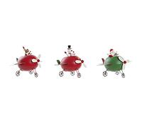 Adorno Navideño DKD Home Decor Metal Reno (19 x 14 x 13 cm) (3 pcs)