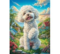 Adorno navideño en Forma de corazón Puzzle 1000 Piezas Cartón Blanco Premium para Expertos Cuento de Hadas Animal mágico Eventos Team Building Ejercita La Mente Hobby Y Ocio 1000 PCS
