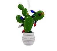 Adorno navideo de cactus con luces de cadena de Hallmark