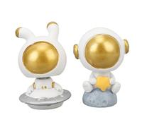 Adorno para coche, Resina Superficie Lisa Colores Brillantes Decoración Salpicadero Coche Tamaño Pequeño Vista Libre Figuras Astronauta Juguete para Coche Hogar Oficina