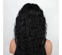 Adorno para el cabello para mujer Peluca ondulada de agua longitud media for mujeres con flequillo perezoso y cabello rizado, vida diaria personalizada Adornos para el cabello(A)