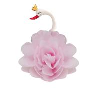 Adorno para Tarta de Cisne Hecho a Mano en Gasa Rosa