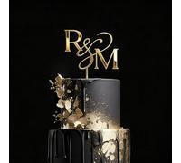 Adorno Para Tartas De Boda, Decoración Personalizada Para Tarta En Acrílico, Iniciales/Nombres Personalizables De Los Novios, Revelación Del Sexo Del Bebé, Decoraciones Para Fiestas De Compromiso