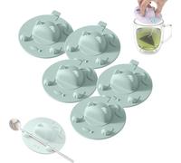 Adorno Para Taza De Bolsita De Té, Soporte De Silicona Con DiseñO De Gato Y Tapa Para Bolsitas De Té, Reutilizable, Ligero, De 10 Cm, Apto Para Lavavajillas, Para Café Y Leche.(Green,5)