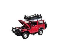 Adorno para vehículo Todoterreno estático de aleación fundida a presión Negra Land Cruiser FJ40 Escala 1 64(Rojo)