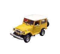Adorno para vehículo Todoterreno estático de aleación fundida a presión Negra Land Cruiser FJ40 Escala 1 64(Yellow)