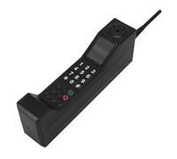 Adorno Retro para teléfono Celular de ladrillo, Modelo de teléfono Celular de Hierro, Modelo de simulación de teléfono móvil portátil, Plantilla de Adorno para teléfono móvil de (Negra)