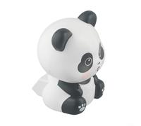 Adorno solar de panda para coche y macetas, figura decorativa hecha a mano que representa la suerte y el patrimonio cultural con tecnología de ahorro de energía (C)