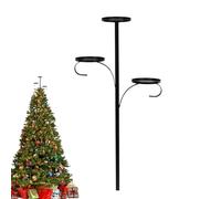 Adorno Triple para Árbol | Portavelas para Decoración De Árboles De Navidad | Portavelas De Metal Estético para Velas | Bandeja Navideña, Candelabros, Adornos para Árboles para Decoraciones