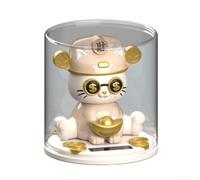 Adorno único de gato con la cabeza con tecnología de detección de luz, perfecto para mejorar salas de estar y celebraciones (A-beige)