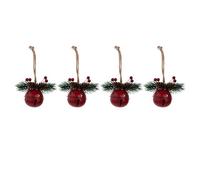 Adorno verde festivo para una larga duración, ideal para las vacaciones de Navidad, un toque caprichoso a tus decoraciones navideñas, creando al instante un ambiente festivo alegre en cualquier