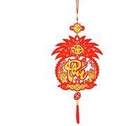 Adorno vietnamita,Decoraciones vietnamitas - Colgante de la suerte vietnamita con borlas | Colgante de piña de fieltro, decoración de fiesta de primavera para puerta y pared