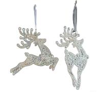 Adornos acrílicos de carámbanos de copo de nieve, decoraciones transparentes para árbol de Navidad con cristales transparentes, colgantes de gota de hielo para vacaciones, invierno, boda (D)