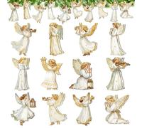 Adornos Arbol de Navidad, Colgantes Nacimiento Portal Pesebre, Aadornos Navideños Arbol, Adorno de Ángel para Árbol de Navidad, para Árboles de Navidad y Decoraciones de Automóviles (A)