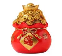 Adornos chinos de feng shui,Adornos de Buda,2x Hucha for hacer dinero Decoración de gabinete de vino Bolsa de dinero Decoración Hogar Sala de estar Reuniendo riqueza Feng Shui Árbol for hacer dinero R
