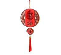 Adornos Chinos para el Festival de Primavera, Year of The Snake 2025 Spring Festival Door Stickers and Felt Wooden Pendants Multicolor(Blessingpendant)