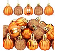 Adornos Colgantes Calabaza Otoño, 12 Piezas Decoraciones Colgantes de Calabaza Pequeña, Adornos de Mini Calabazas para Cosecha Otoño, Acción de Gracias, Halloween, Decoración Hogar, Fiestas (A)