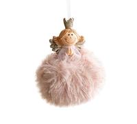 Adornos Colgantes de Ángel de Peluche de Navidad, Colgante de árbol de Navidad, decoración de Navidad para el, decoración de Fiesta de cumpleaños para niña Porta Foto (I, One Size)