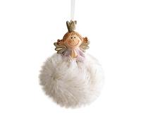 Adornos Colgantes de Ángel de Peluche de Navidad, Colgante de árbol de Navidad, decoración de Navidad para el, decoración de Fiesta de cumpleaños para niña Porta Foto (H, One Size)
