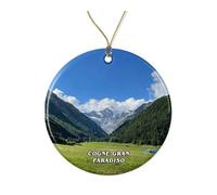 Adornos Colgantes De Cerámica Italia Cogne Gran Paradiso Navidad De Cerámicas Personalizado Decoración Navideña Ideal Dornos Navideños para Fiestas Niños Regalo