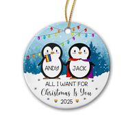 Adornos Colgantes De Cerámica Lo Único Que Quiero Eres Tú. Navidad De Cerámicas Estético Dornos Navideños Decoraciones Colgantes De Navidad para Vacaciones Regalo Fiestas