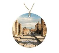 Adornos Colgantes De Cerámica Pompeya, Nápoles, Italia A Través De La Historia Adorno De Cerámica Ideal Adornos Navideños Personalizado Decoración Navideña para Niños Fiestas Regalo