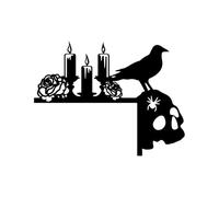 Adornos colgantes de jardín colgantes para jardín, adornos de jardín con temática de Halloween, decoración de esquina de puerta que combina con crear un ambiente festivo único para tu hogar (B, 20 x