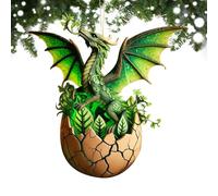 Adornos colgantes navideños acrílicos, adornos de dragón para árbol de Navidad | Colgantes de Navidad de fantasía de dragón acrílico Colgantes de árbol | Adornos navideños para decoración de ca