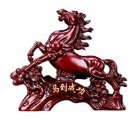 Adornos Con Temática De Caballos,Estatuas De Caballos,Adornos De Caballos De Feng Shui,Artículos Conmemorativos Del Año Nuevo Lunar 2026,Mascotas Del Año Del Caballo(Mahogany,M)