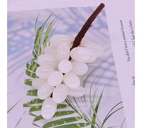 Adornos creativos for habitación de frutas, racimo de uvas de Jade de piedra Natural, artesanías de escritorio de cristal hechas a mano, estilo nórdico, decoración del hogar ( Color : Green 25beads-01