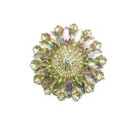 Adornos de alta gama para vestidos de novia hechos a mano, con pegatinas de diamantes de imitación, material metálico para novias, sello de cintura, parte inferior dorada, 2-SZ101