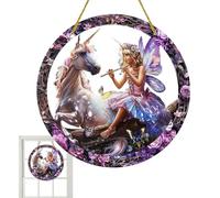 Adornos de ángel de hadas - Adorno de Elf Princess Sun Catcher Colgante de Navidad | Decoraciones de árbol de Navidad de hadas para amantes de los cuentos de hadas, decoración navideña mágica para