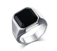 Adornos de anillo, Anillo gótico azul rojo negro cristal diablo dragón garra anillo tendencia de los hombres exquisito casual calle fresco jinete anillo joyería