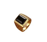 Adornos de anillo, Anillo gótico azul rojo negro cristal diablo dragón garra anillo tendencia de los hombres exquisito casual calle fresco jinete anillo joyería