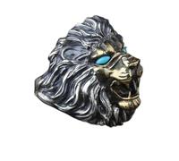 Adornos de anillo, estilo retro étnico devorador de fuego dragón anillo hombres encanto anillo abierto punk motocicleta conductor joyería accesorios