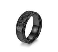Adornos de anillos, joyería de anillos, anillo vintage con inscripción de runas nórdicas, joyería de estilo nórdico para hombres y mujeres