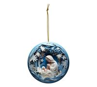 Adornos de árbol de Jesús, Adorno de belen,Decoraciones planas de natividad | Jesus Design Car Easter Nativity Plato de Oración para Decoración Religiosa