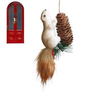 Adornos de árbol de Navidad en forma de ardilla,adornos de árbol de Navidad en forma de ardilla | Adornos de Navidad Colgante lindo,Pequeñas figuras de decoración del hogar, ornamento de coche en mo