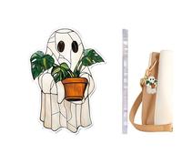 Adornos de Árbol Fantasmas - Adornos de Fantasma Leyendo para Árbol de Halloween - Colgante 2D Acrílico Decoración Hogar Favoritos Fiesta Navidad Escaparate Puerta Pared