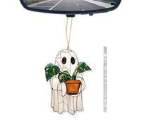 Adornos de Árbol Fantasmas | Colgantes De Fantasmas Lectores para Halloween | Colgante 2D Acrílico Decoración Hogar Favoritos Fiesta Navidad Escaparate Puerta Pared