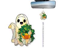 Adornos de Árbol Fantasmas, Figuras Halloween Fantasmas Lectores para Árbol de Navidad, Placa Acrílica 2D para Decoración del Hogar, para Bolsas, para Ventana, Pared, Balcón, Interior y Exterior
