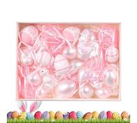 Adornos de árboles de Pascua, conjunto de adornos de Pascua | Compartir adornos de celebración del festival hangable Party - Gallinas de tazón de Pascua de primavera para el hogar, la iglesia, el