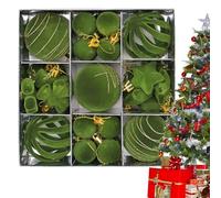 Adornos de bola para árbol de Navidad, 35 piezas de decoración navideña, bolas de Navidad colgantes festivas, característica decorativa colorida, celebración de fiesta, evento, barandilla, ventana