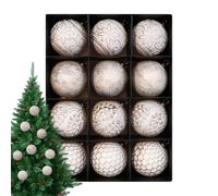 Adornos de bolas de Navidad - Juego de bolas colgantes inastillables | 12 piezas de decoración de fiesta de invierno - colgantes irrompibles para decoración de árbol de Navidad | para una boda de