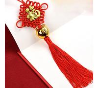 Adornos de borlas Red Chinese Style All-Match Knot Design Spring Festival Retro Decor Home