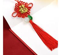 Adornos de borlas Red Chinese Style All-Match Knot Design Spring Festival Retro Decor Home
