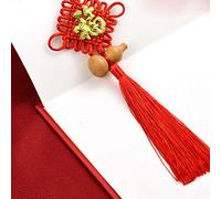 Adornos de borlas Red Chinese Style All-Match Knot Design Spring Festival Retro Decor Home