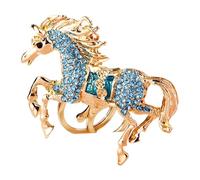 Adornos de Caballos para árbol de Navidad, Lindo Llavero, Regalos de Caballos para Amigos, para Personas Amantes de los Caballos, elaborados con Metal Resistente Que resiste la decoloración con