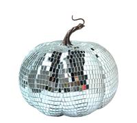 Adornos de calabaza de discoteca artificiales, calabaza, bola de discoteca artificial, con forma de calabaza, cristal de purpurina artificial, calabaza, decoración de calabaza, regalos de fiesta