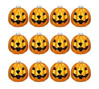 Adornos de calabaza de Halloween, adornos de calabaza para Halloween, adornos de Halloween realistas, 12 decoraciones colgantes realistas, decoraciones colgantes para árbol de otoño